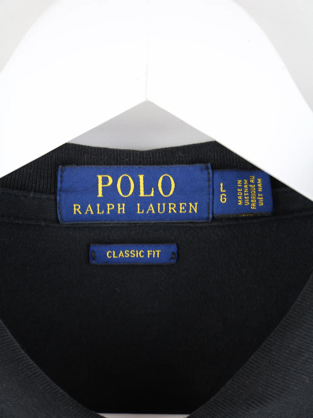 Ralph Lauren Polo Schwarz L – Etikett