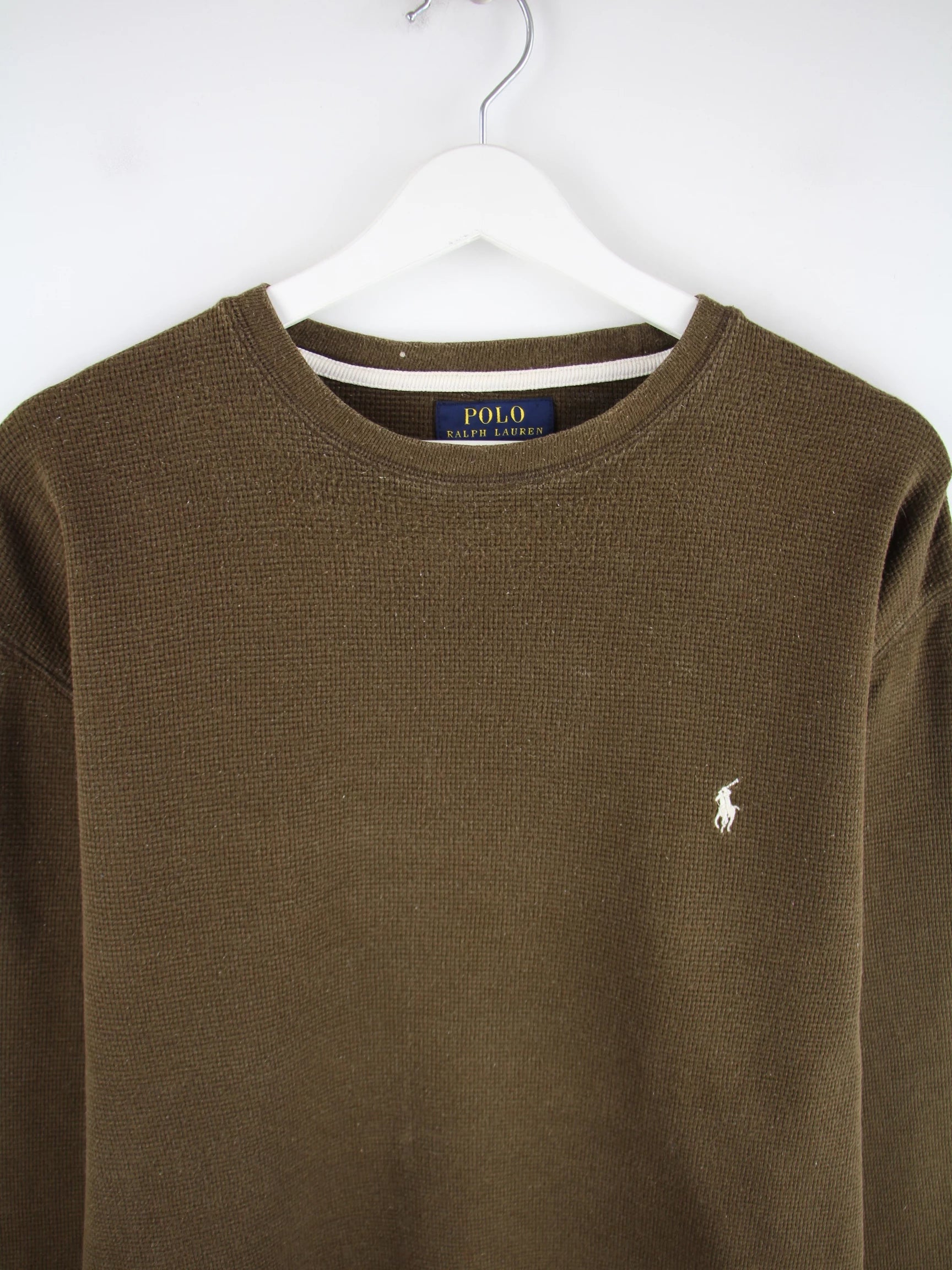Ralph Lauren Sweatshirt Braun XL – Detailansicht Vorderseite