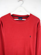 Ralph Lauren Sweatshirt Rot XL – Detailansicht Vorderseite