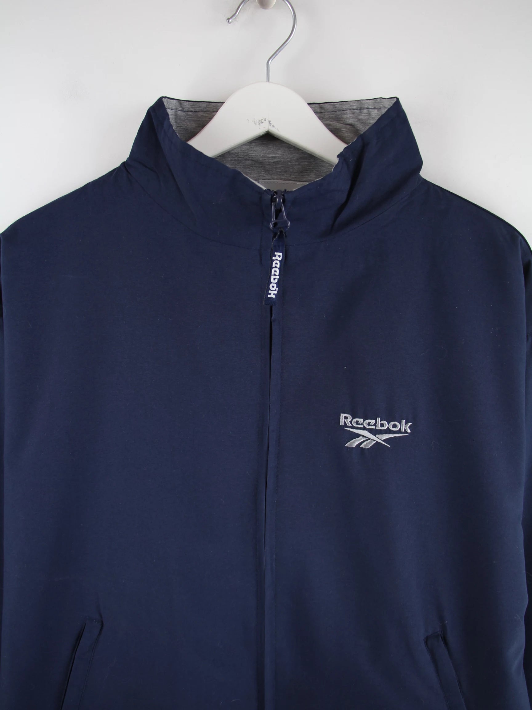Reebok Leichte Jacke Blau L – Detailansicht Vorderseite