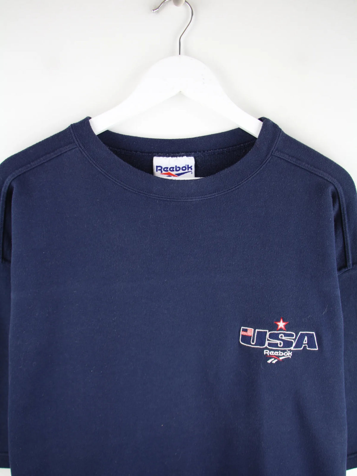 Reebok Sweater Blau XL – Detailansicht Vorderseite