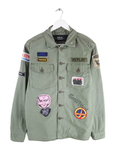 Replay Leichte Jacke Grün M – Vorderseite
