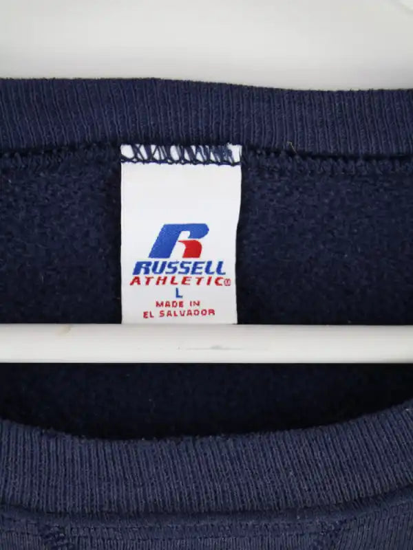 Russell Athletic Sweater Blau L – Etikett