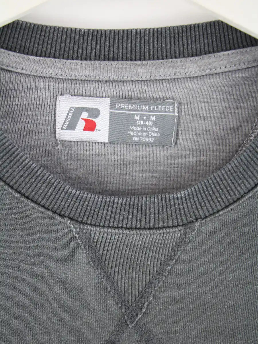 Russell Athletic Sweater Grau M – Etikett