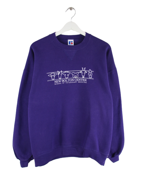 Russell Athletic Sweater Lila XL – Vorderseite