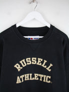 Russell Athletic Sweater Schwarz XL – Detailansicht Vorderseite