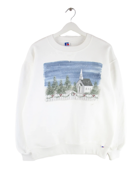 Russell Athletic Sweater Weiß M – Vorderseite