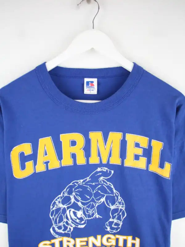 Russell Athletic T-Shirt Blau L – Detailansicht Vorderseite