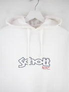 Schott Hoodie Weiß S – Detailansicht Vorderseite