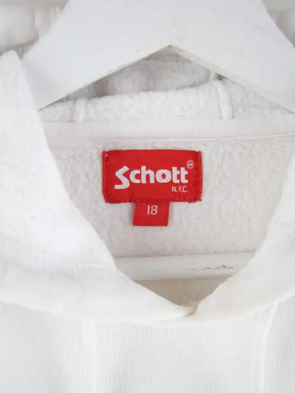 Schott Hoodie Weiß S – Detailbild 2