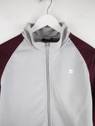 Starter Trainingsjacke Grau S – Detailansicht Vorderseite