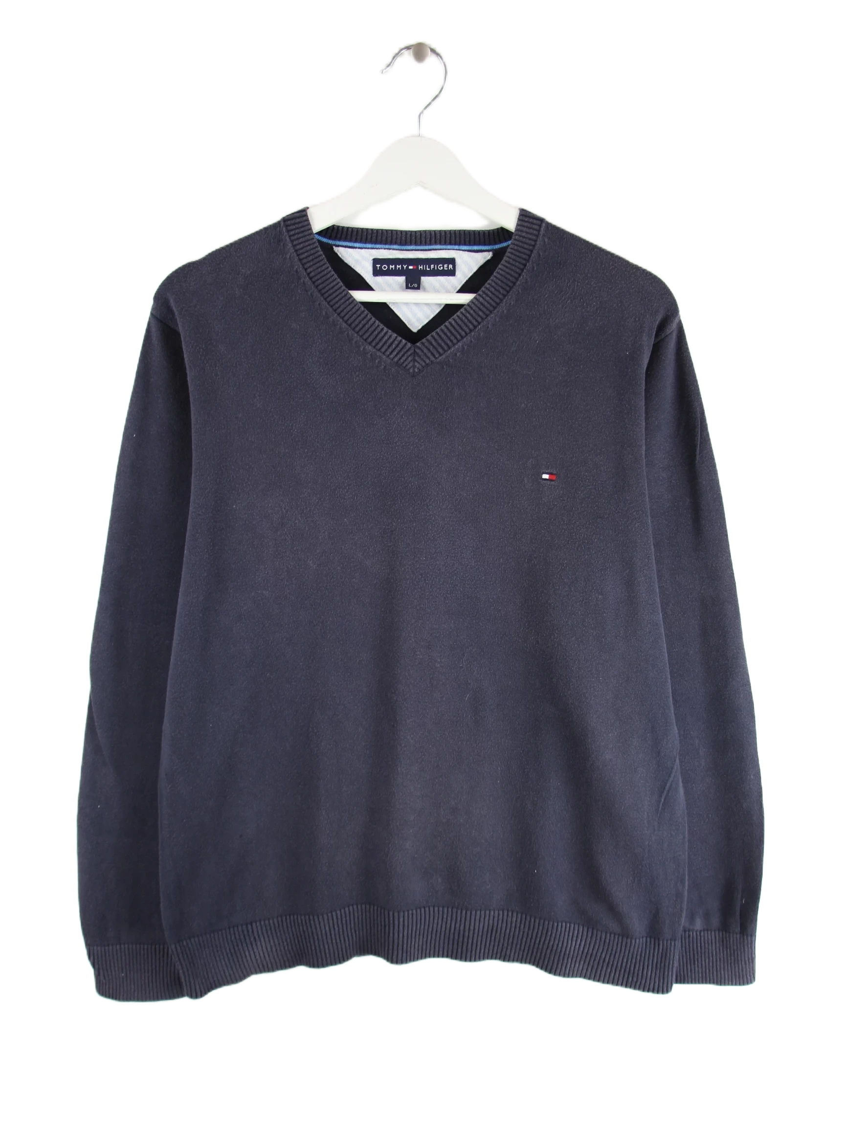 Tommy Hilfiger Pullover Blau L – Vorderseite