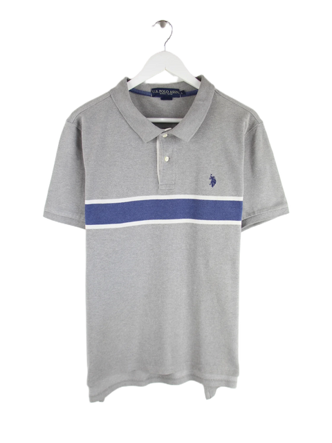 U.S. Polo ASSN. Polo Grau L – Vorderseite
