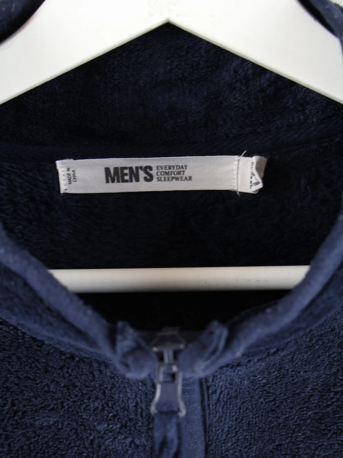 Vintage Fleece Blau L – Etikett