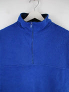 Vintage Fleece Blau M – Detailansicht Vorderseite
