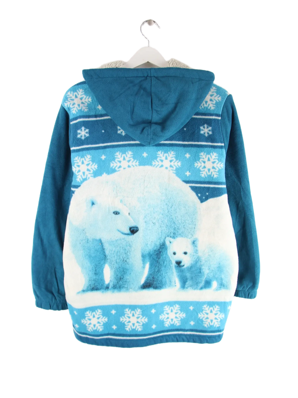 Vintage Fleece Blau M – Rückseite