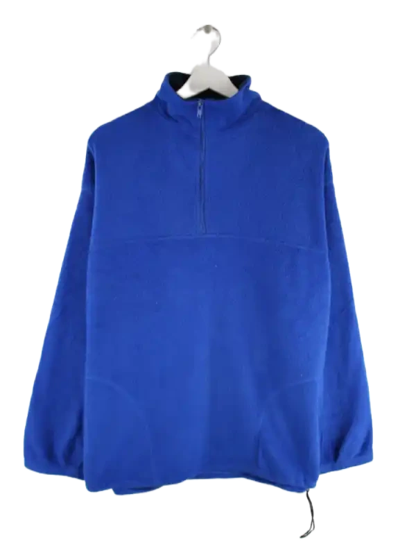 Vintage Fleece Blau M – Vorderseite