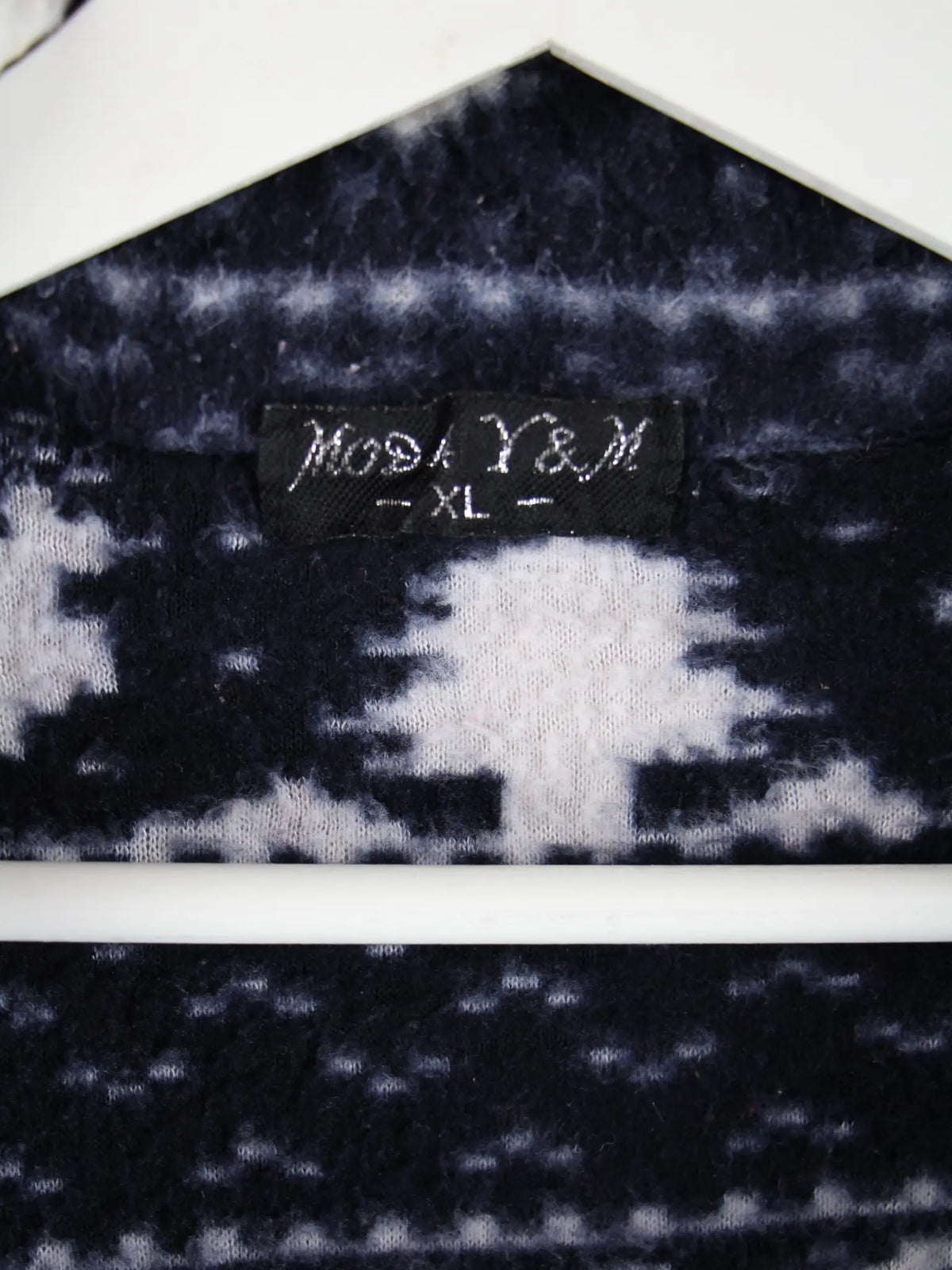 Vintage Fleece Blau XL – Etikett