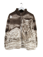 Vintage Fleece Braun L – Vorderseite