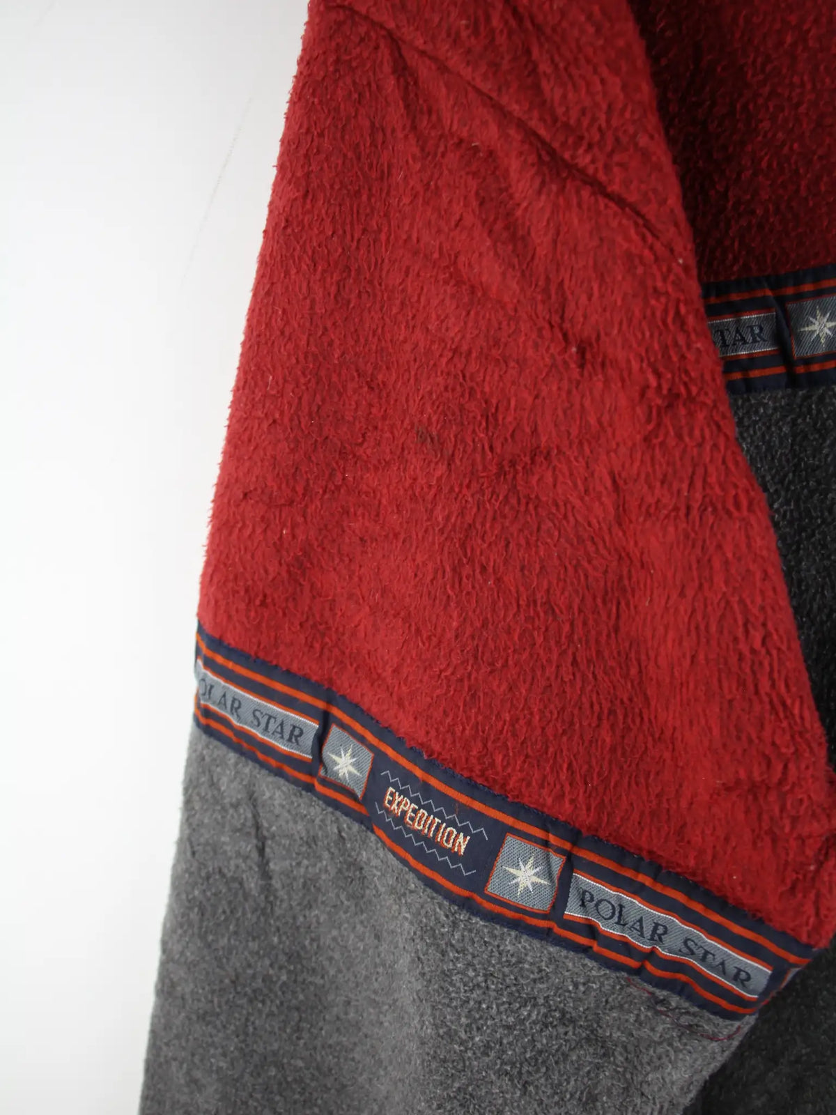Vintage Fleece Mehrfarbig L – Etikett