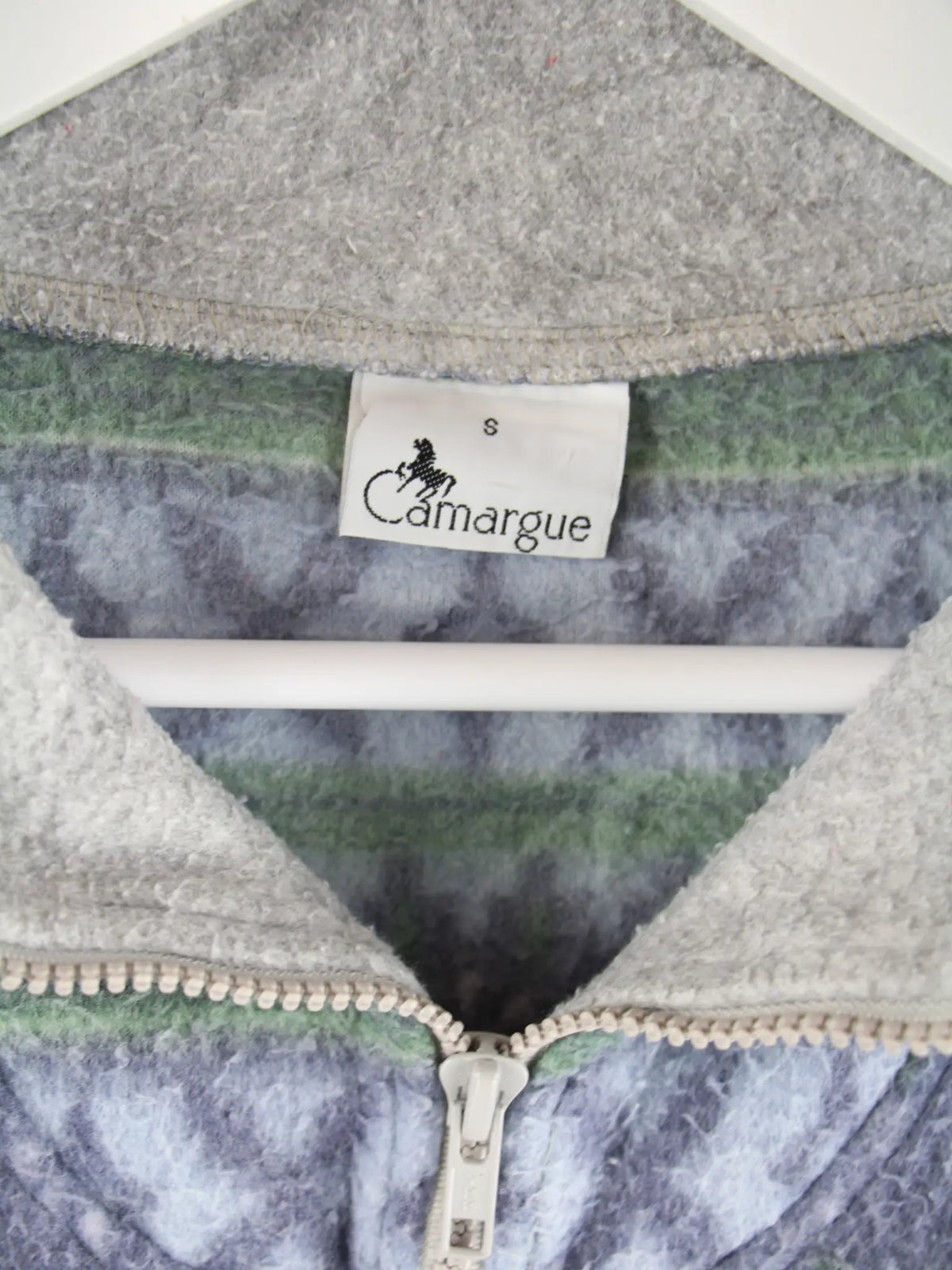 Vintage Fleece Mehrfarbig L – Etikett