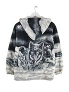 Vintage Fleece Mehrfarbig S – Rückseite