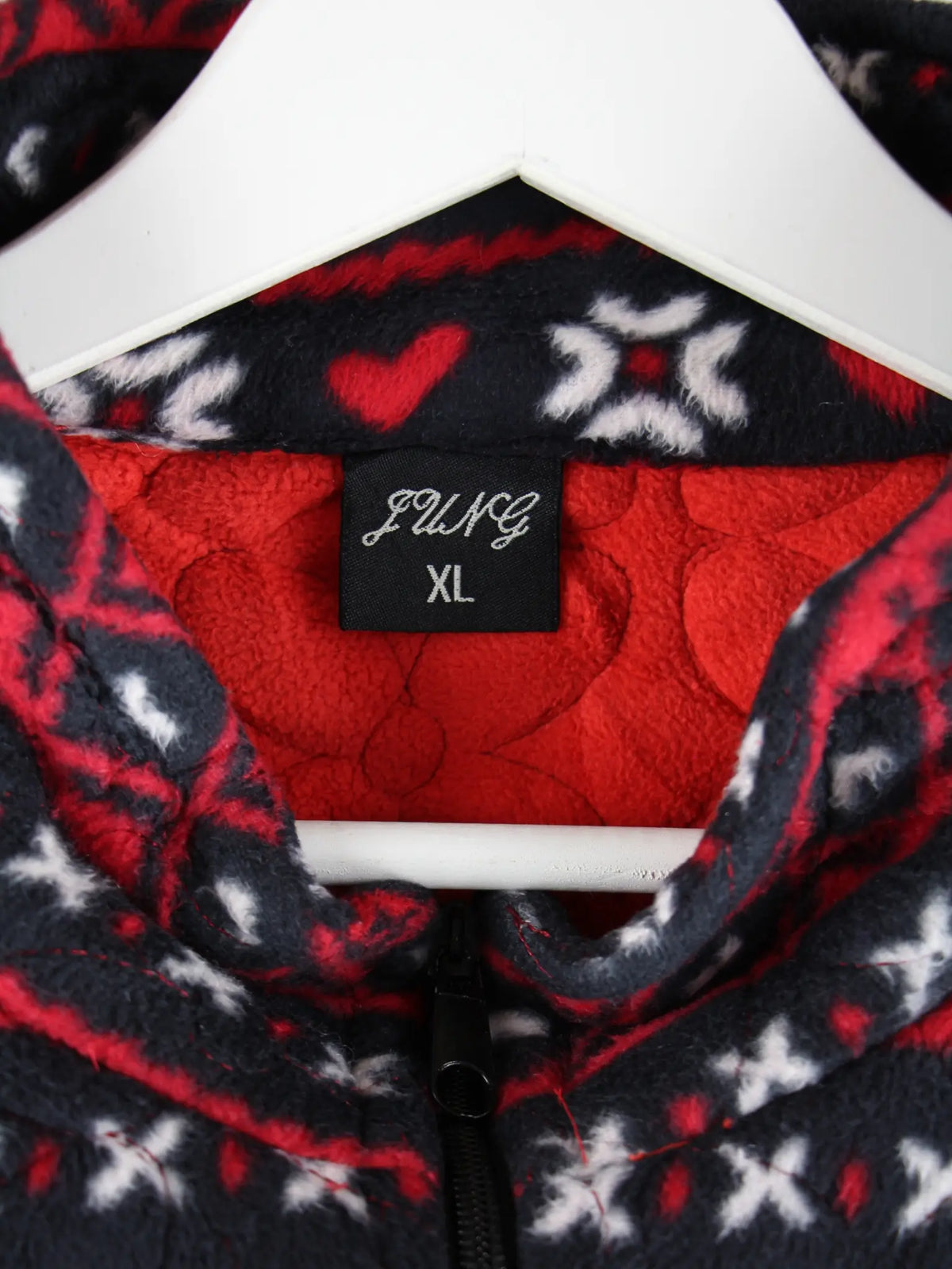 Vintage Fleece Mehrfarbig XL – Etikett
