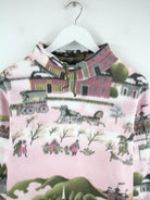Vintage Fleece Rosa L – Detailansicht Vorderseite
