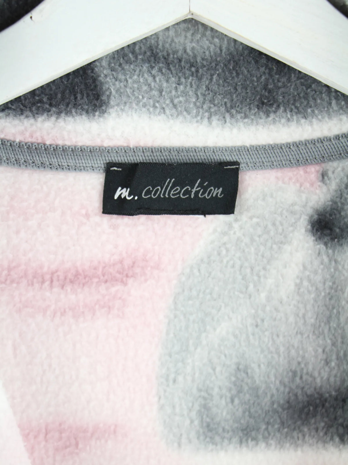 Vintage Fleece Rosa M – Etikett