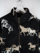 Vintage Fleece Schwarz M – Etikett