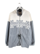 Vintage Fleece Weiß L – Vorderseite