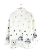 Vintage Fleece Weiß XL – Rückseite