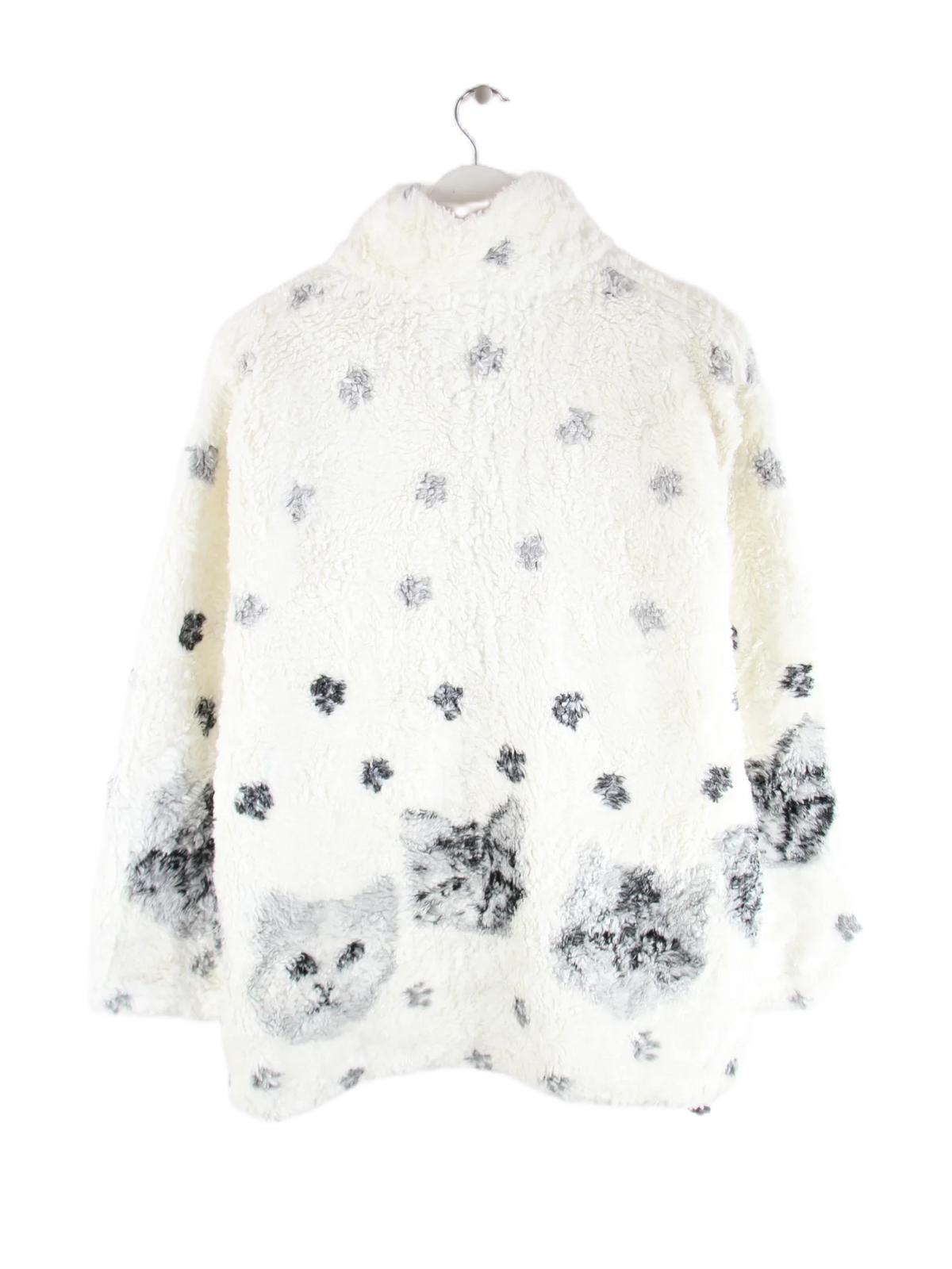 Vintage Fleece Weiß XL – Rückseite