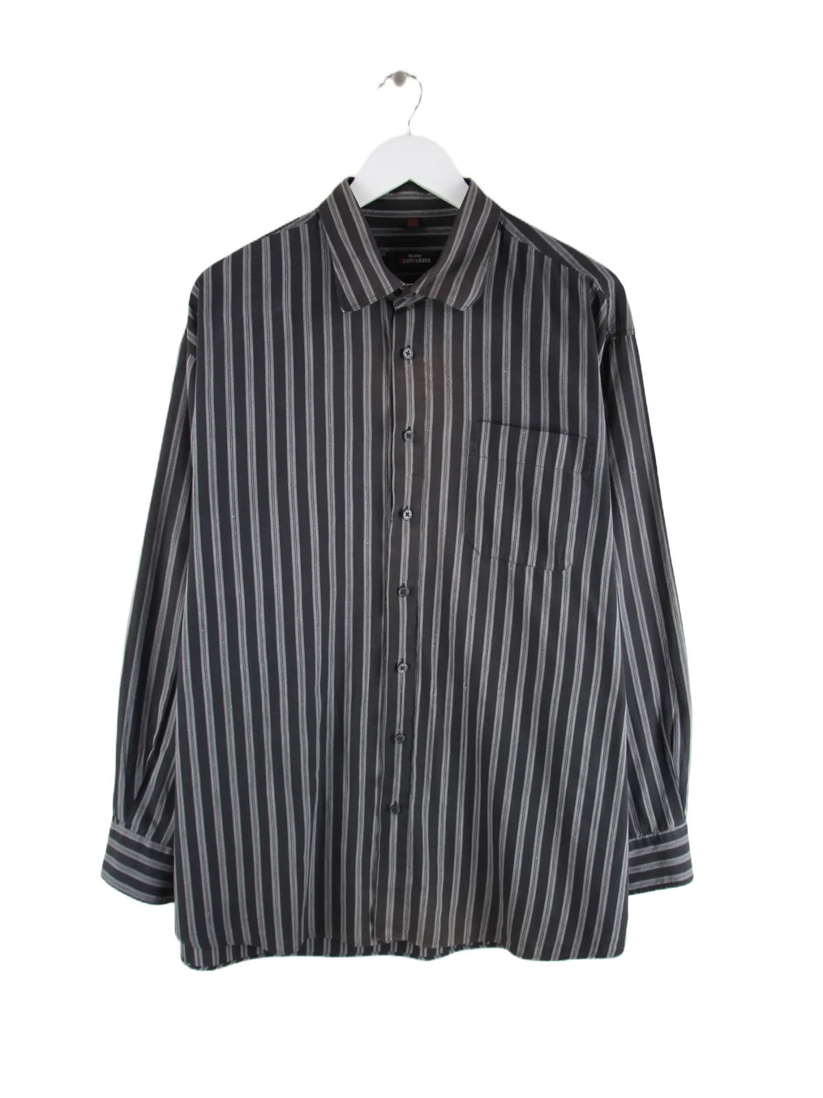 Vintage Hemd Schwarz XXL – Vorderseite