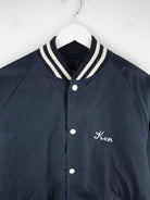 Vintage Jacke Blau L – Detailansicht Vorderseite