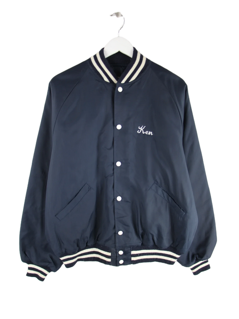 Vintage Jacke Blau L – Vorderseite