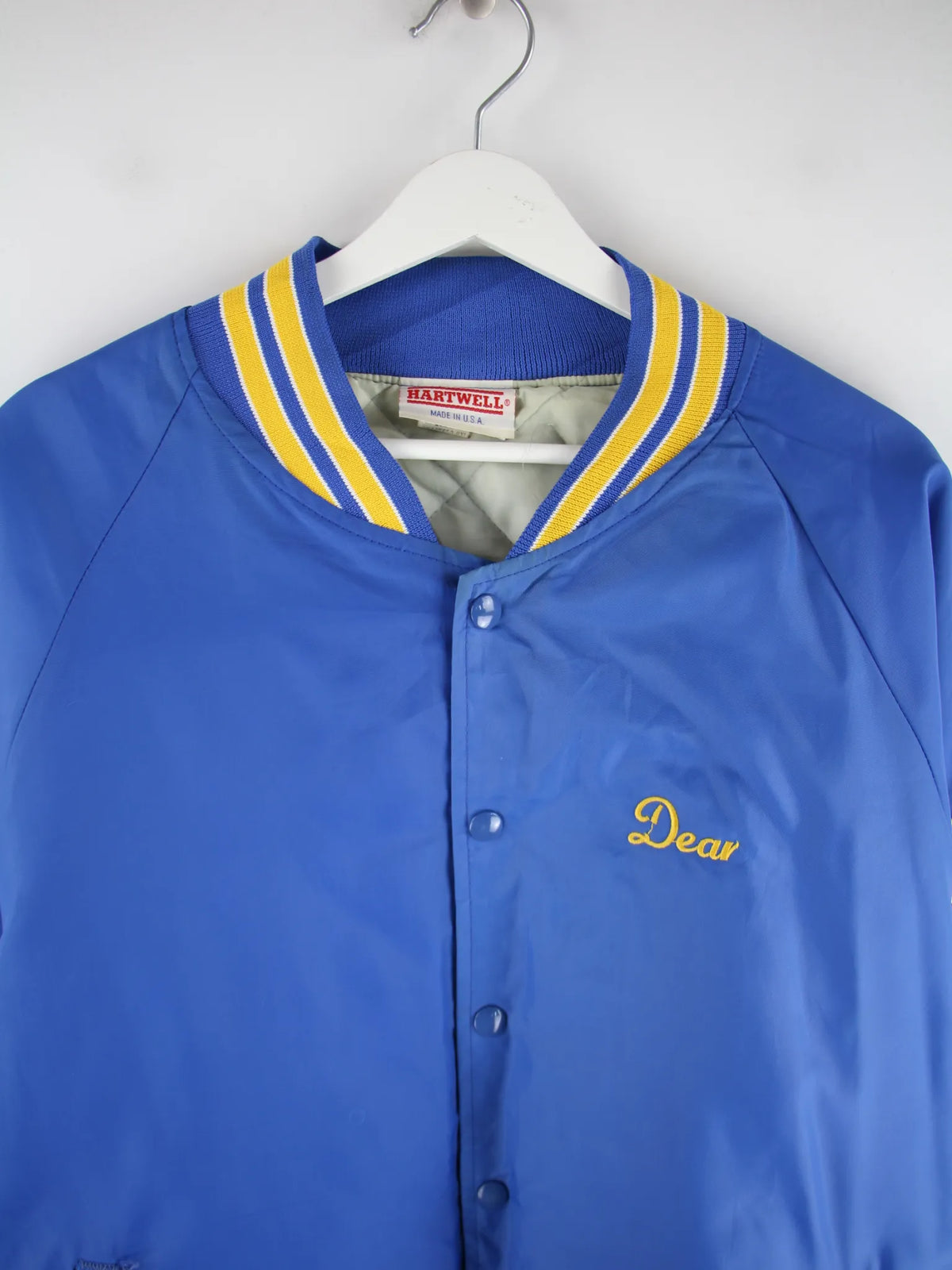 Vintage Jacke Blau XXL – Detailansicht Vorderseite