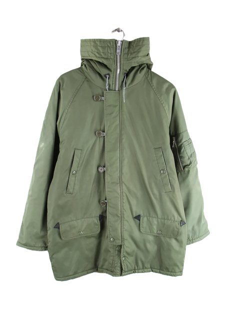 Vintage Jacke Grün XL – Vorderseite