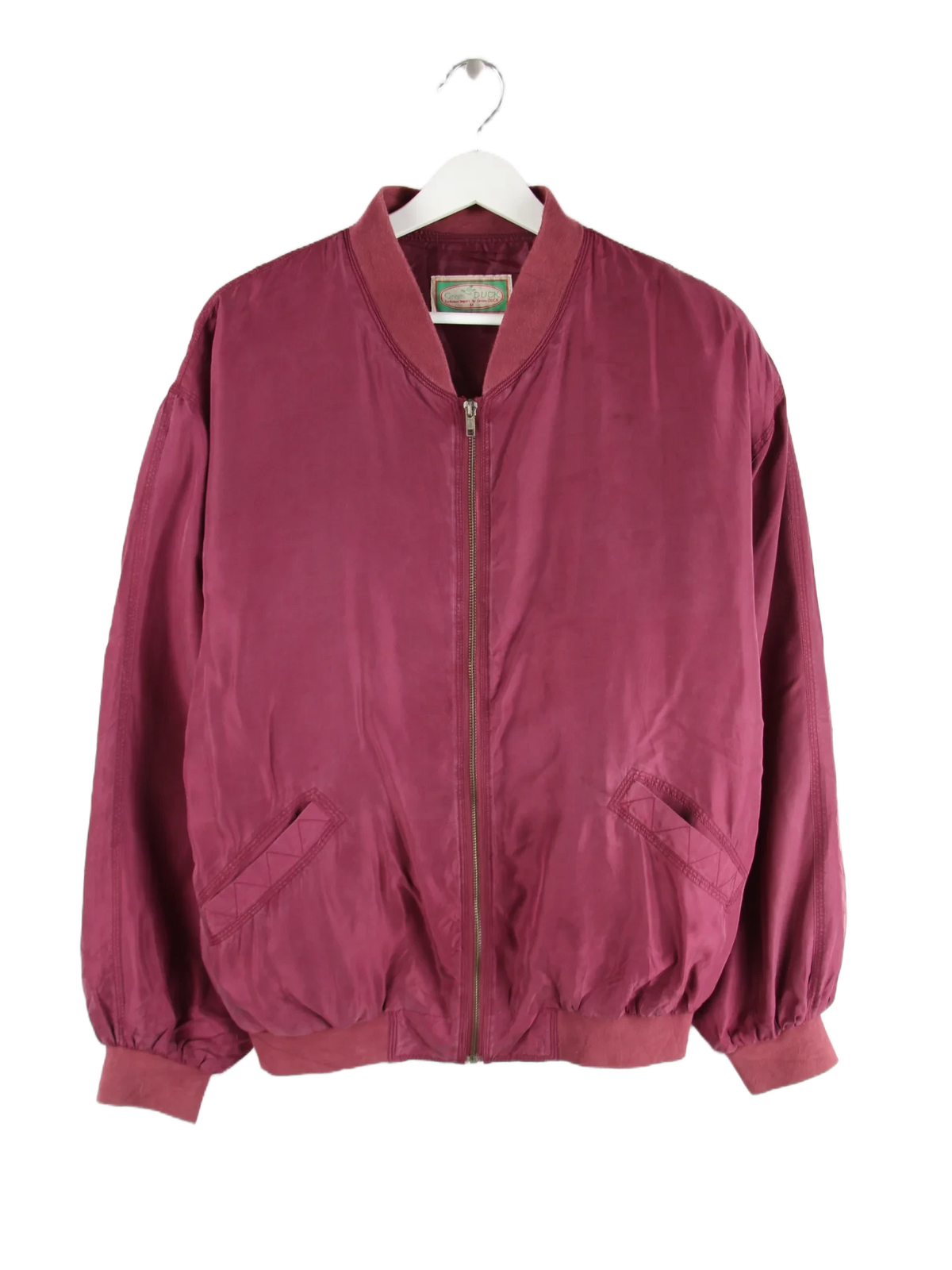 Vintage Jacke Rot M – Vorderseite