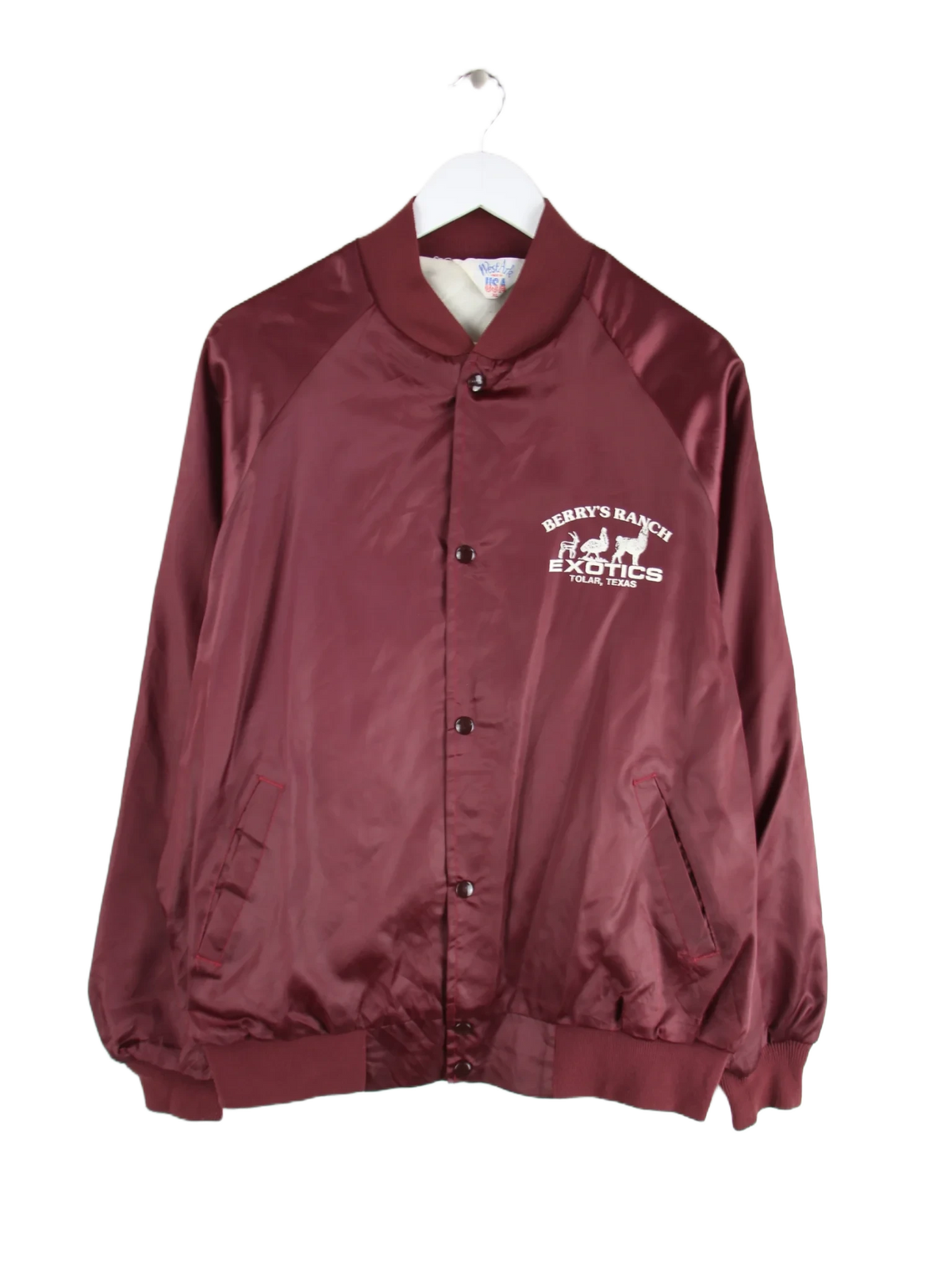 Vintage Jacke Rot XL – Vorderseite