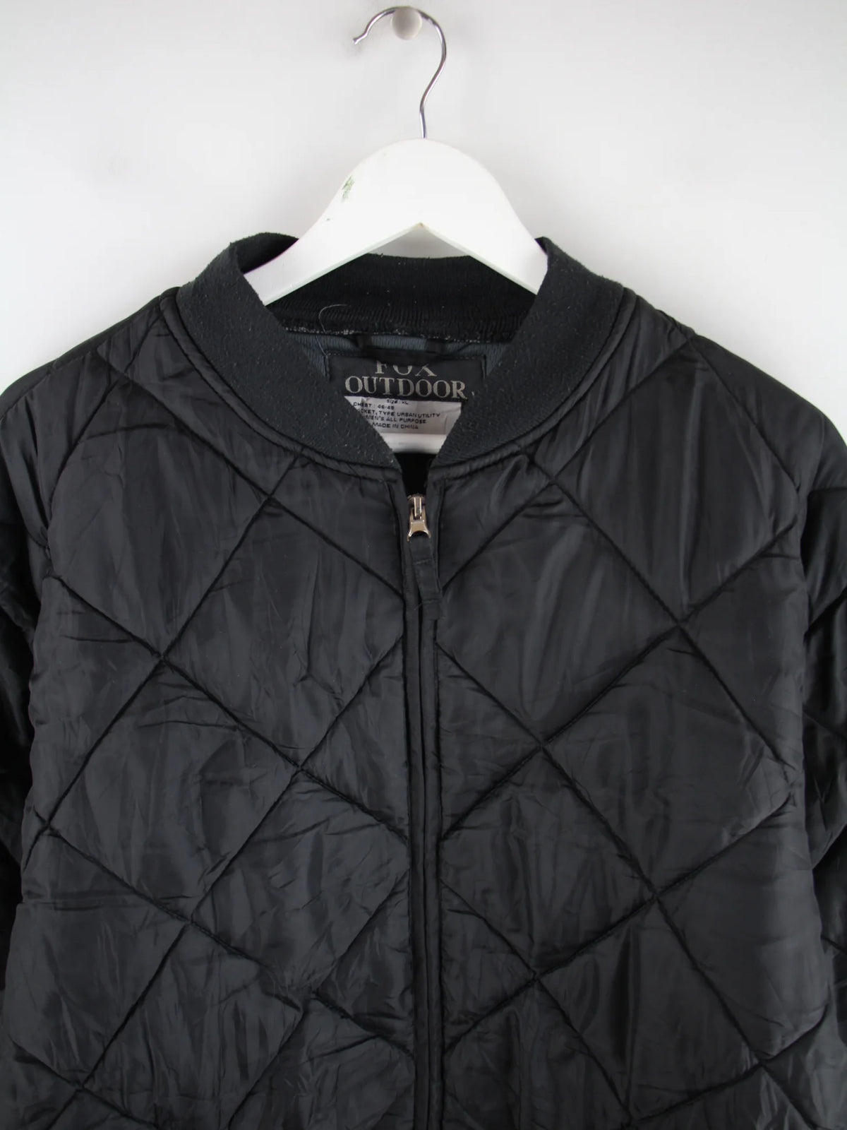 Vintage Jacke Schwarz XL – Etikett