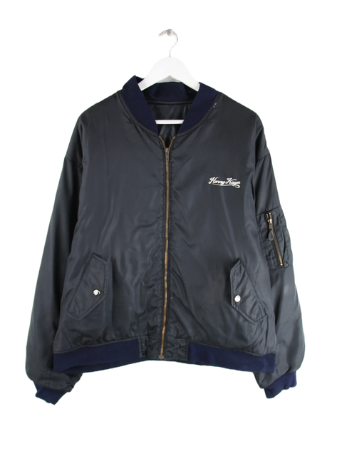 Vintage Jacke Schwarz XXL – Vorderseite