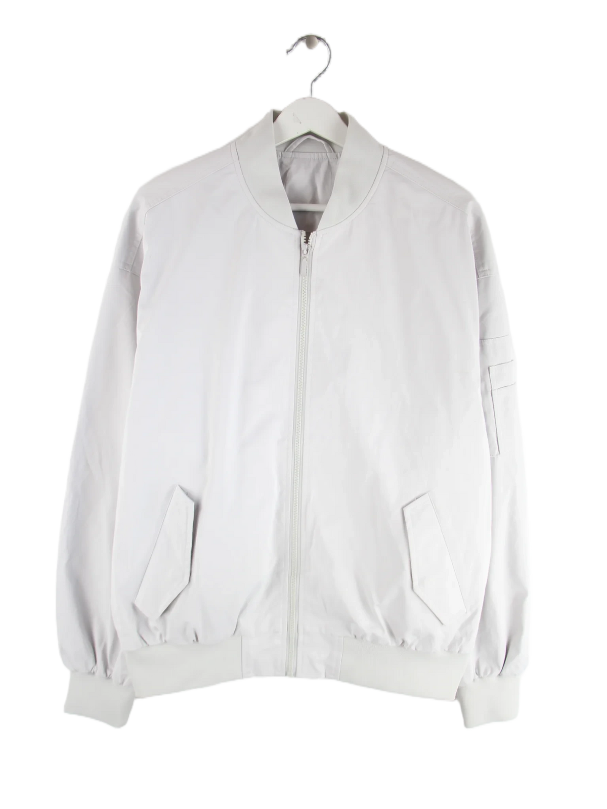 Vintage Jacke Weiß L – Vorderseite