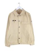 Vintage Jeansjacke Beige XL – Vorderseite