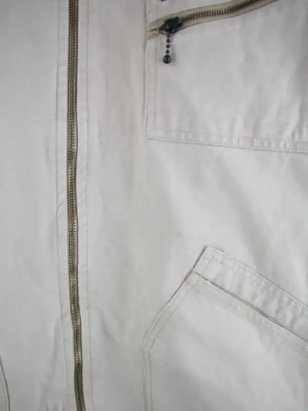 Vintage Jeansjacke Beige XXL – Etikett