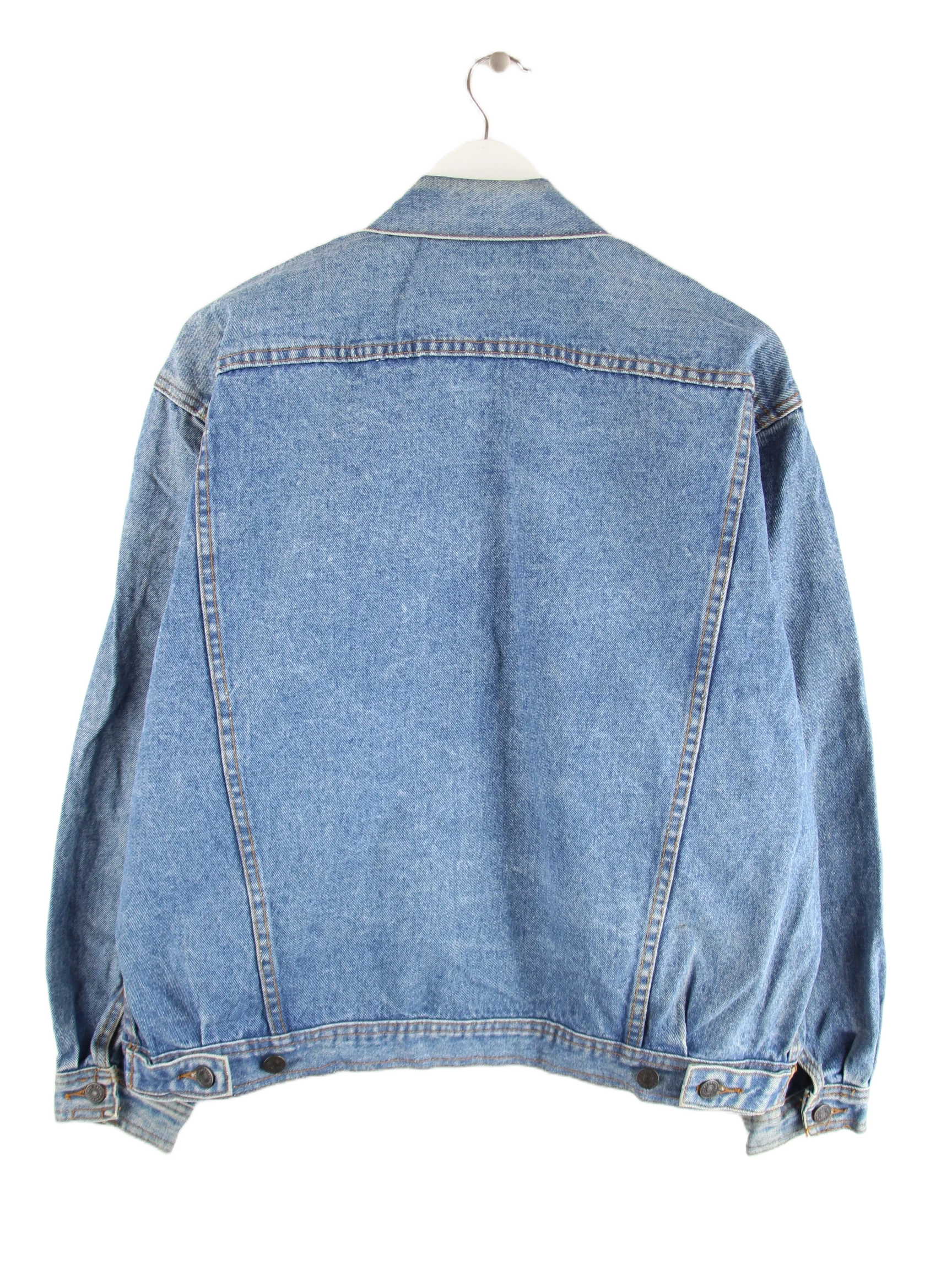 Vintage Jeansjacke Blau L – Rückseite