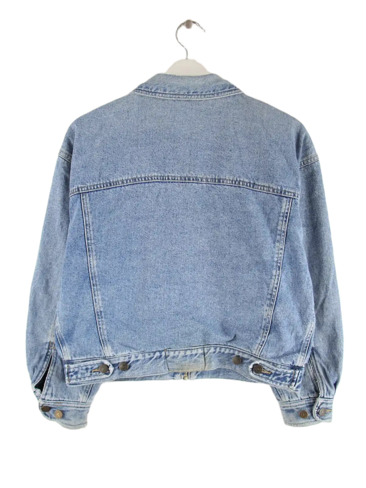 Vintage Jeansjacke Blau S – Rückseite