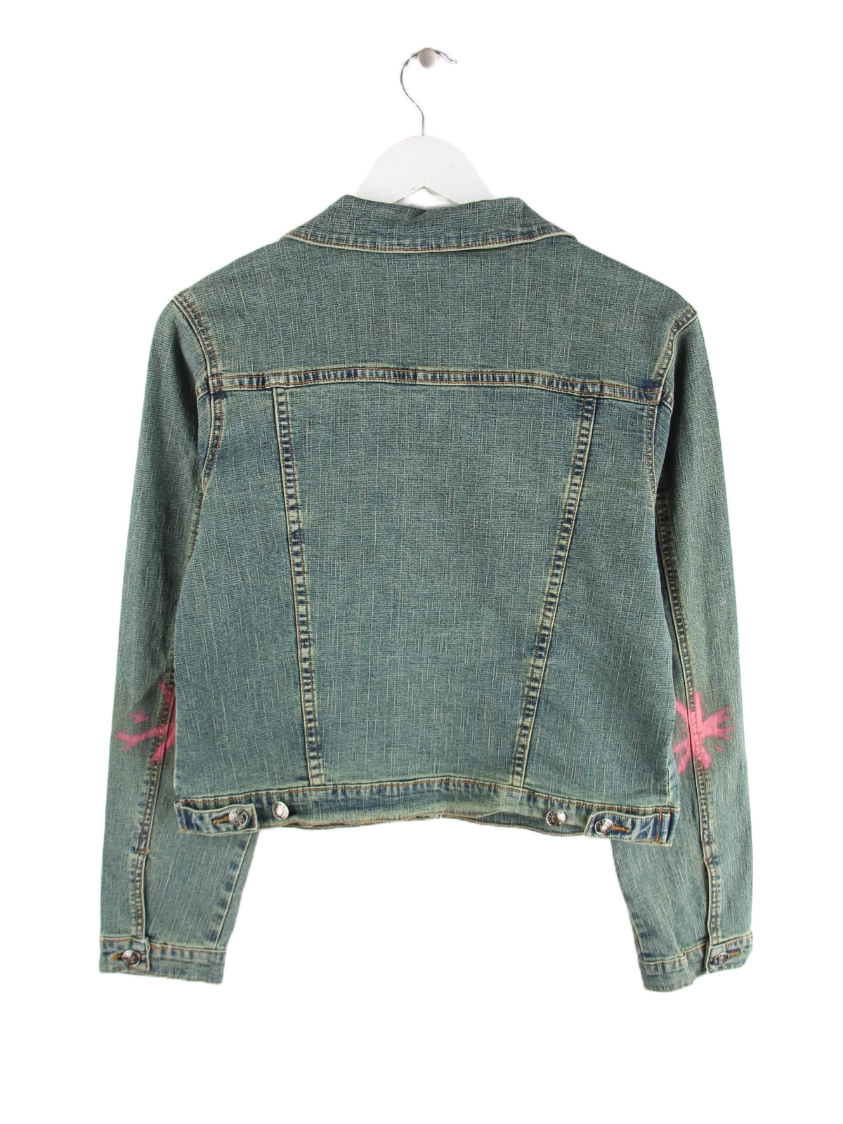 Vintage Jeansjacke Blau XS – Rückseite