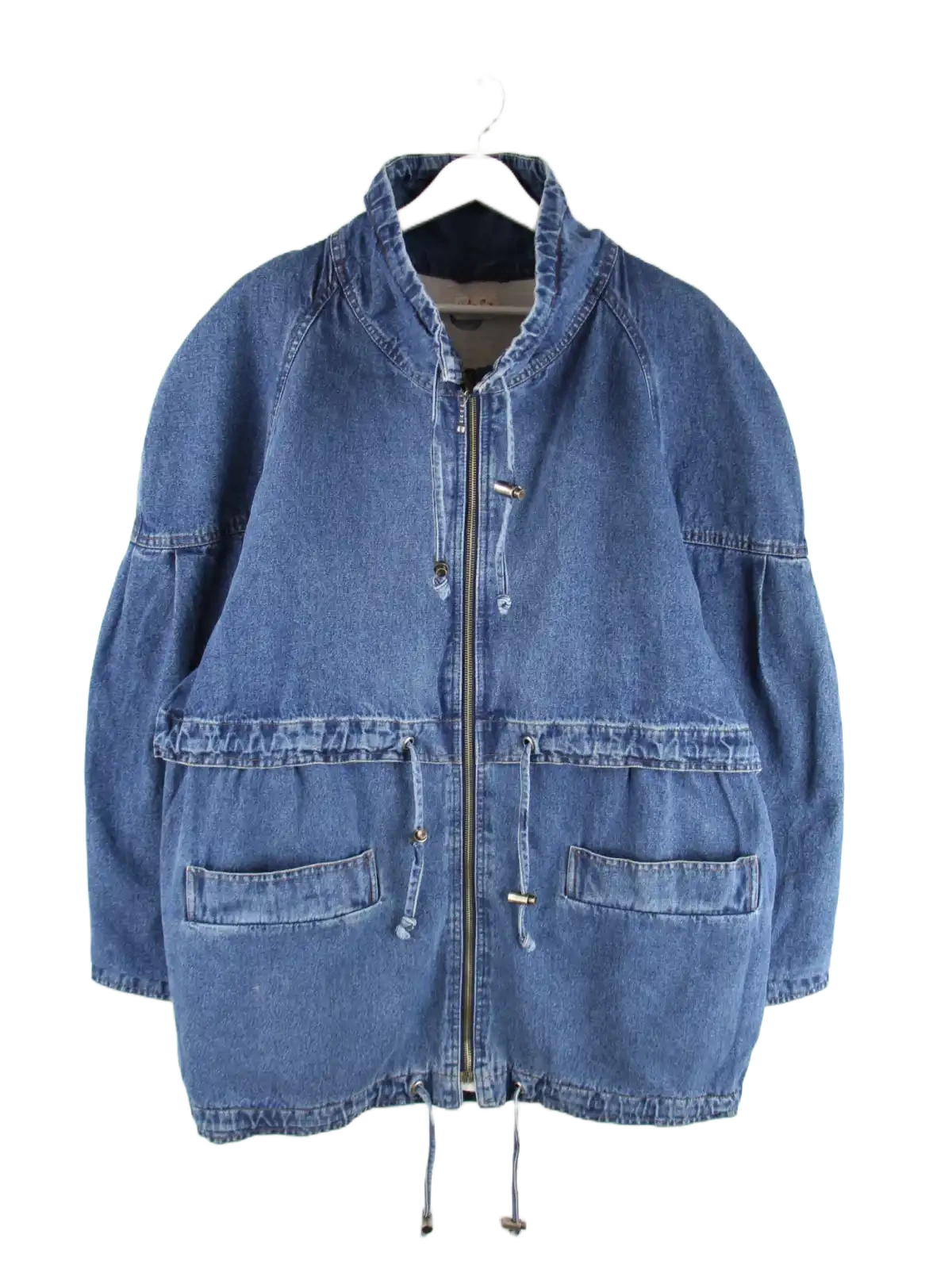 Vintage Jeansjacke Blau M – Vorderseite