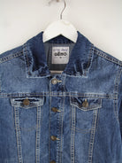 Vintage Jeansjacke Blau S – Detailansicht Vorderseite